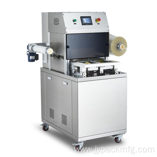 Semi automatic disposable bento tray sealing machine